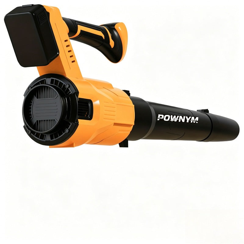 POWNYM High speed handheld storm machine, cordless blower, rechargeable dust collector, 580CFM/160MPH, 3 speed levels and extended nozzle - ergonomically designed anti slip handle