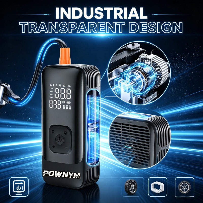 POWNYM 280A Portable tire inflation pump  150PSI tire air compressor