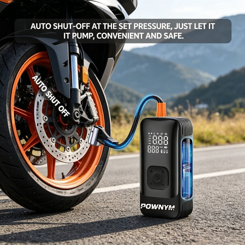 POWNYM 280A Portable tire inflation pump  150PSI tire air compressor