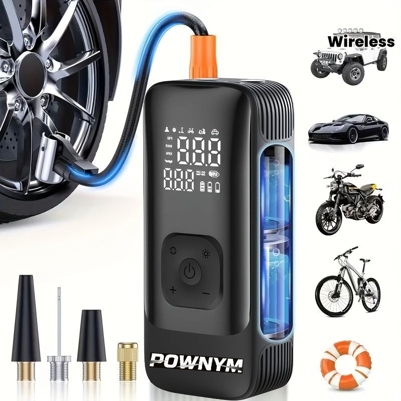 POWNYM 280A Portable tire inflation pump  150PSI tire air compressor